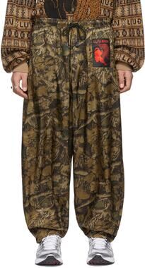 Lu'u Dan Exclusive Green Brown Bontan Size 46 Trousers